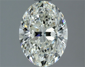 Picture of Natural Diamond 1.51 Carats, Oval with  Cut, H Color, SI1 Clarity and Certified by IGI
