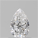 Natural Diamond 0.60 Carats, Pear with  Cut, D Color, VS2 Clarity and Certified by GIA