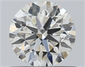 Natural Diamond 0.53 Carats, Round with Excellent Cut, G Color, VVS2 Clarity and Certified by GIA