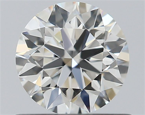 Picture of Natural Diamond 0.53 Carats, Round with Excellent Cut, G Color, VVS2 Clarity and Certified by GIA