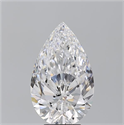 Natural Diamond 4.55 Carats, Pear with  Cut, D Color, VS2 Clarity and Certified by GIA