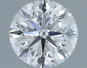 Picture of Natural Diamond 1.01 Carats, Round with Very Good Cut, D Color, SI2 Clarity and Certified by GIA