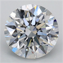 Del inventario de diamantes de laboratorio, 2.04 quilates, Redondo , Color E, claridad VS1 y certificado IGI