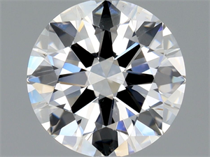 Picture of Natural Diamond 0.90 Carats, Round with Excellent Cut, F Color, SI1 Clarity and Certified by GIA