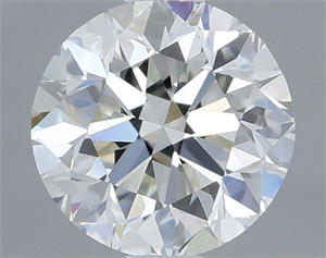 Picture of Natural Diamond 0.46 Carats, Round with Very Good Cut, H Color, VVS1 Clarity and Certified by IGI