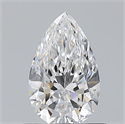 Natural Diamond 0.71 Carats, Pear with  Cut, D Color, VVS2 Clarity and Certified by GIA