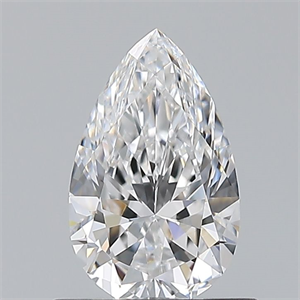 Picture of Natural Diamond 0.71 Carats, Pear with  Cut, D Color, VVS2 Clarity and Certified by GIA
