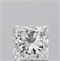 Natural Diamond 1.01 Carats, Princess with  Cut, H Color, IF Clarity and Certified by GIA