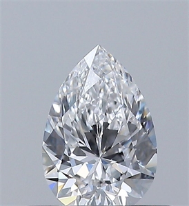 Picture of Natural Diamond 0.40 Carats, Pear with  Cut, D Color, VVS2 Clarity and Certified by GIA
