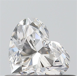 Picture of Natural Diamond 0.41 Carats, Heart with  Cut, E Color, VVS2 Clarity and Certified by GIA
