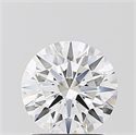 Lab Grown Diamond 1.36 Carats, Round with Ideal Cut, D Color, VVS2 Clarity and Certified by IGI