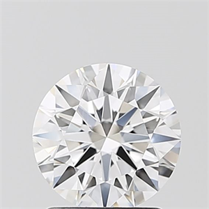 Picture of Lab Grown Diamond 1.36 Carats, Round with Ideal Cut, D Color, VVS2 Clarity and Certified by IGI