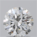 Natural Diamond 1.03 Carats, Round with Excellent Cut, J Color, SI1 Clarity and Certified by GIA