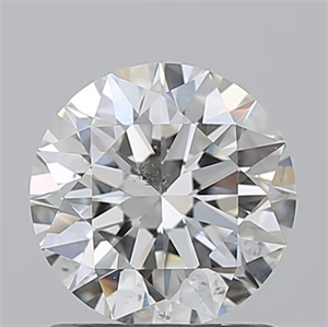 Picture of Natural Diamond 1.03 Carats, Round with Excellent Cut, J Color, SI1 Clarity and Certified by GIA