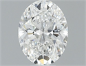 Natural Diamond 0.50 Carats, Oval with  Cut, E Color, VVS2 Clarity and Certified by GIA