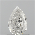 Natural Diamond 0.40 Carats, Pear with  Cut, G Color, I1 Clarity and Certified by IGI