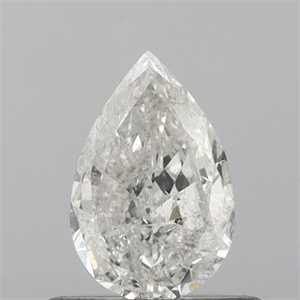 Picture of Natural Diamond 0.40 Carats, Pear with  Cut, G Color, I1 Clarity and Certified by IGI