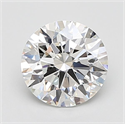 Lab Grown Diamond 2.76 Carats, Round with Ideal Cut, F Color, IF Clarity and Certified by IGI