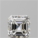 Diamante Natural 0.90 quilates, Asscher , Color H, claridad VVS1 y certificado GIA