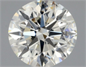Natural Diamond 0.70 Carats, Round with Excellent Cut, J Color, SI1 Clarity and Certified by GIA