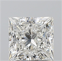 Natural Diamond 2.51 Carats, Princess with  Cut, H Color, VS1 Clarity and Certified by GIA