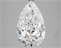 Diamante Natural 4.01 quilates, De pera , Color D, claridad IF y certificado GIA