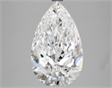 Diamante Natural 4.01 quilates, De pera , Color D, claridad IF y certificado GIA