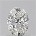 Diamante Natural 0.50 quilates, Ovalado , Color G, claridad VVS1 y certificado GIA