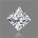 Natural Diamond 0.70 Carats, Princess with  Cut, F Color, VVS2 Clarity and Certified by GIA