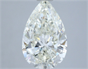 Natural Diamond 2.50 Carats, Pear with  Cut, I Color, SI1 Clarity and Certified by IGI