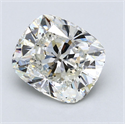 Natural Diamond 5.01 Carats, Cushion with  Cut, I Color, VS2 Clarity and Certified by GIA