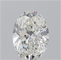 Natural Diamond 1.20 Carats, Oval with  Cut, H Color, VS2 Clarity and Certified by GIA
