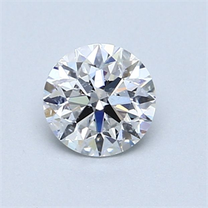 Picture of Natural Diamond 0.72 Carats, Round with Excellent Cut, D Color, I1 Clarity and Certified by GIA