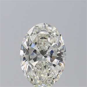 Picture of Natural Diamond 4.06 Carats, Oval with  Cut, J Color, SI1 Clarity and Certified by GIA