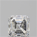 Diamante Natural 1.20 quilates, Asscher , Color H, claridad VVS2 y certificado GIA