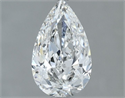 Diamante Natural 0.60 quilates, De pera , Color F, claridad SI2 y certificado GIA