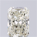 Natural Diamond 1.51 Carats, Radiant with  Cut, L Color, SI2 Clarity and Certified by GIA