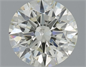 Natural Diamond 1.51 Carats, Round with Excellent Cut, L Color, SI2 Clarity and Certified by IGI