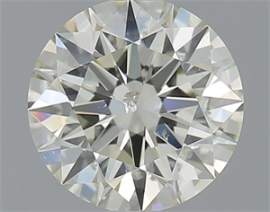 Picture of Natural Diamond 1.51 Carats, Round with Excellent Cut, L Color, SI2 Clarity and Certified by IGI