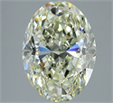 Natural Diamond 2.50 Carats, Oval with  Cut, N Color, VS2 Clarity and Certified by GIA
