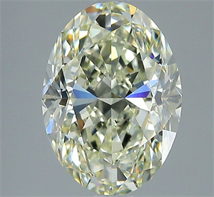 Picture of Natural Diamond 2.50 Carats, Oval with  Cut, N Color, VS2 Clarity and Certified by GIA