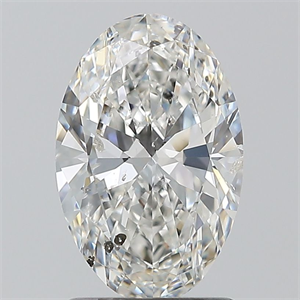 Picture of Natural Diamond 1.50 Carats, Oval with  Cut, G Color, SI2 Clarity and Certified by GIA