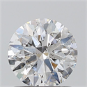 Natural Diamond 1.01 Carats, Round with Excellent Cut, F Color, I1 Clarity and Certified by GIA