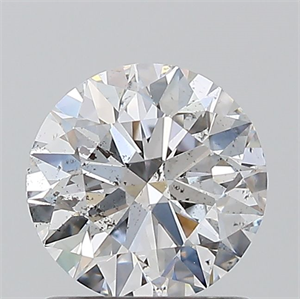 Picture of Natural Diamond 1.01 Carats, Round with Excellent Cut, F Color, I1 Clarity and Certified by GIA