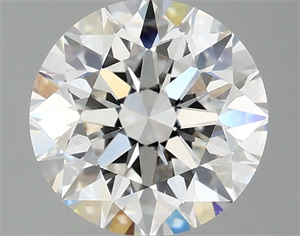 Picture of Lab Grown Diamond 2.54 Carats, Round with Excellent Cut, E Color, VVS2 Clarity and Certified by IGI
