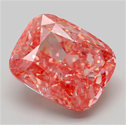 Picture of Lab Grown Diamond 9.12 Carats, CUSHION MODIFIED with  Cut, Fancy Vivid Pink Color, VVS2 Clarity and Certified by IGI