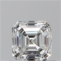 Natural Diamond 0.70 Carats, Asscher with  Cut, H Color, VS1 Clarity and Certified by GIA