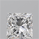 Natural Diamond 0.72 Carats, Princess with  Cut, G Color, VS1 Clarity and Certified by GIA