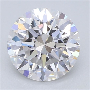 Picture of Lab Grown Diamond 1.33 Carats, Round with Excellent Cut, G Color, VVS2 Clarity and Certified by IGI