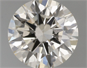 Natural Diamond 0.61 Carats, Round with Excellent Cut, L Color, VS2 Clarity and Certified by GIA